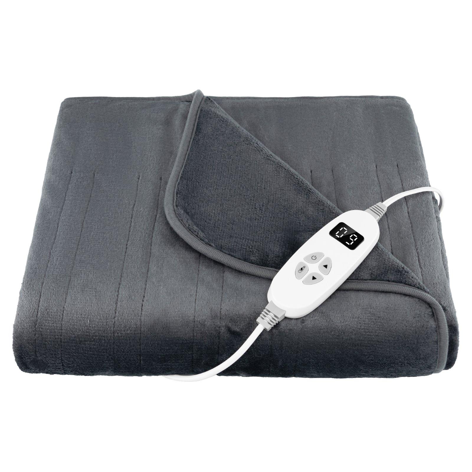 Electric Heated Throw Blanket Extra Large Electric Over Blanket 10 Heat Seating