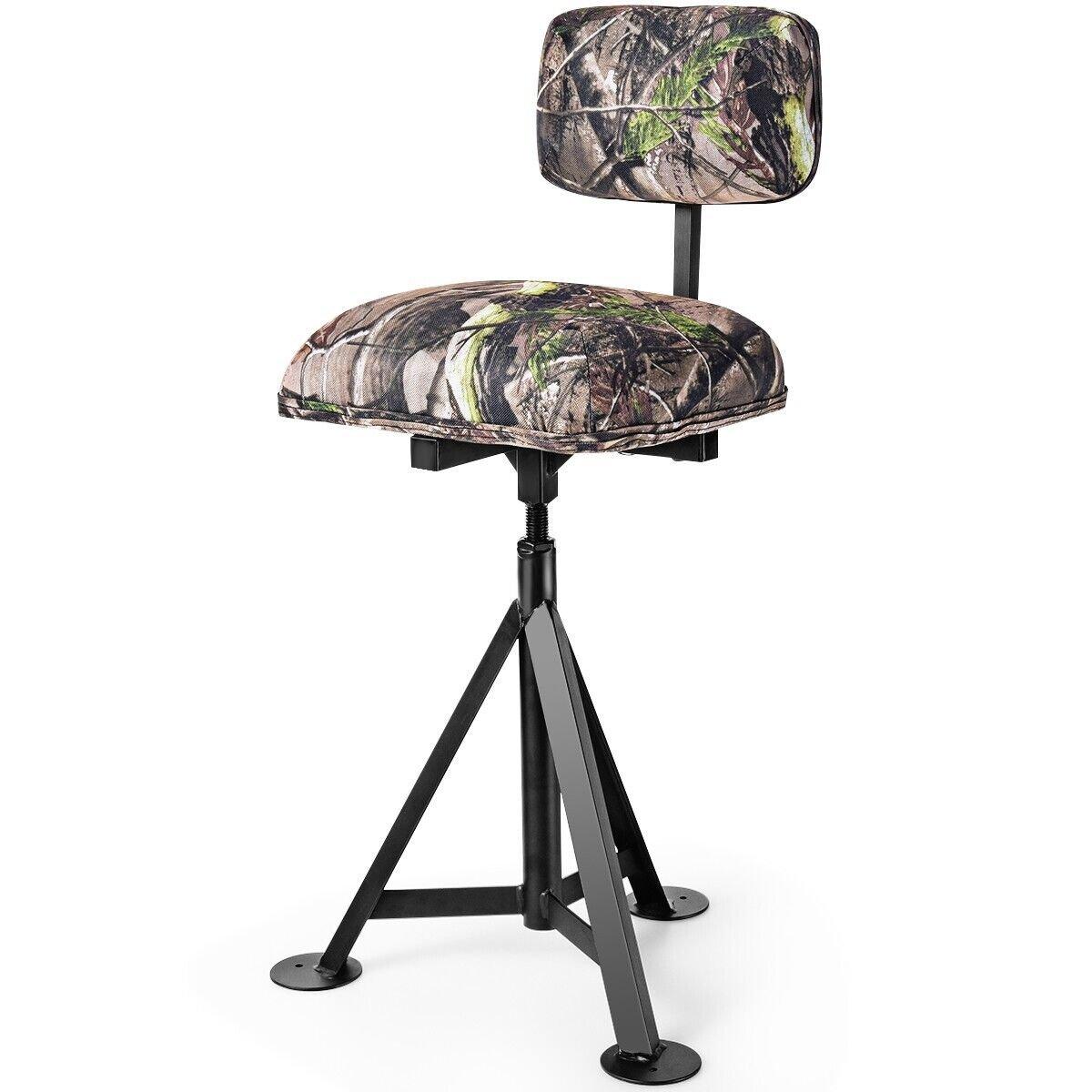 Tripod Swivel Hunting Chair Portable Blind Stool Multi-Position Huntsman Chair