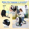 Costway 2-in-1 Ride On Scooter Suitcase 19” Kids Travel Luggage with Waterproof EVA Shell & LED Flashing Wheels thumbnail 3