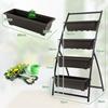Costway 163CM 4-Tier Vertical Raised Garden Bed Elevated Planter Box w/4 Container Boxes thumbnail 4