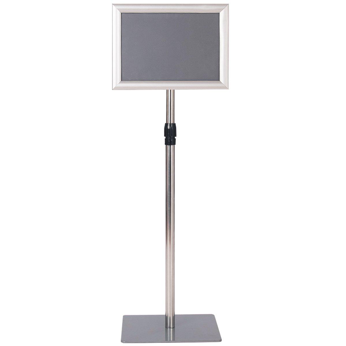 Adjustable A4 Pedestal Poster Stand Shop Sign Display Holder Advertisement Board