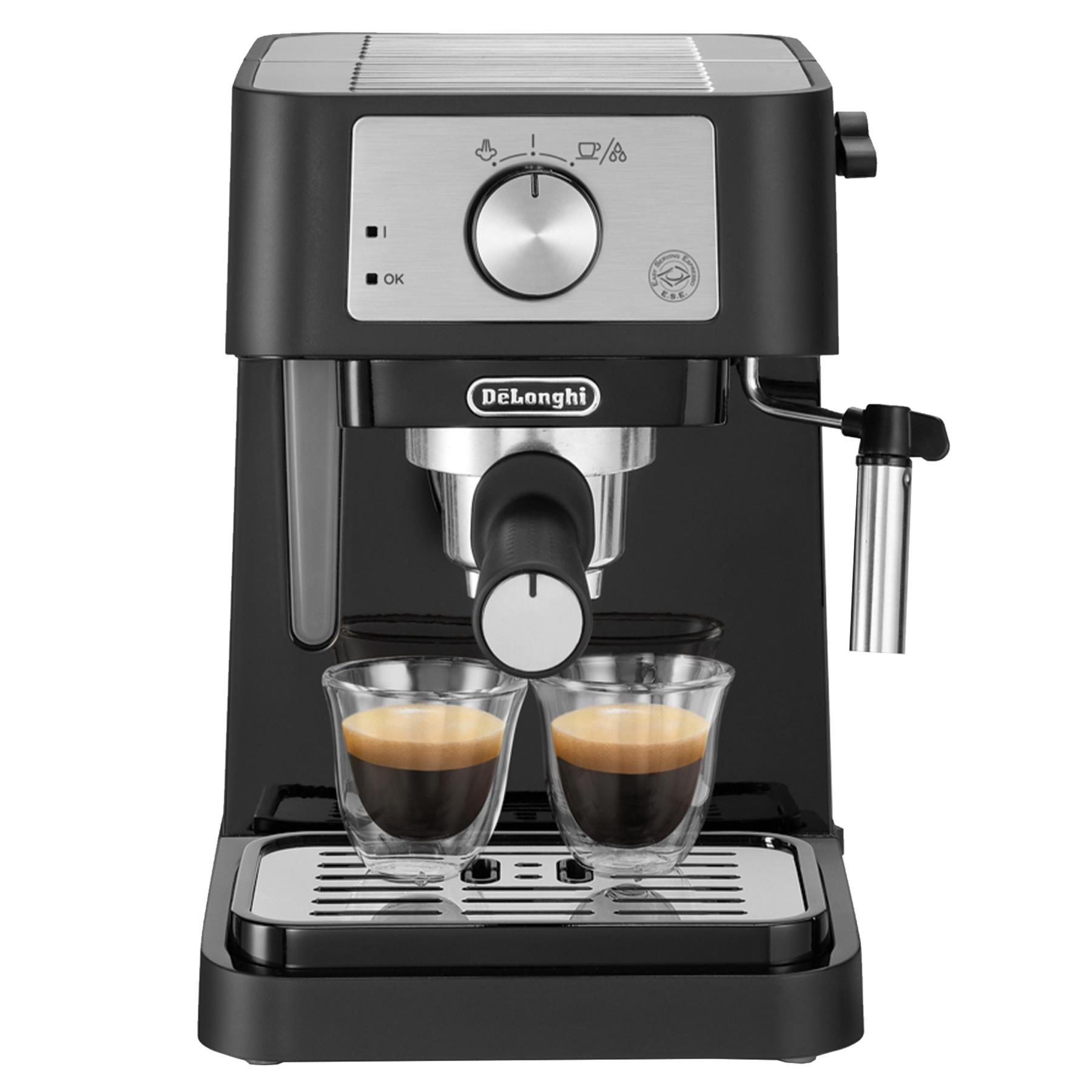 De'Longhi Stilosa Traditional Pump EC260.BK Espresso Coffee Machine - Black / Silver