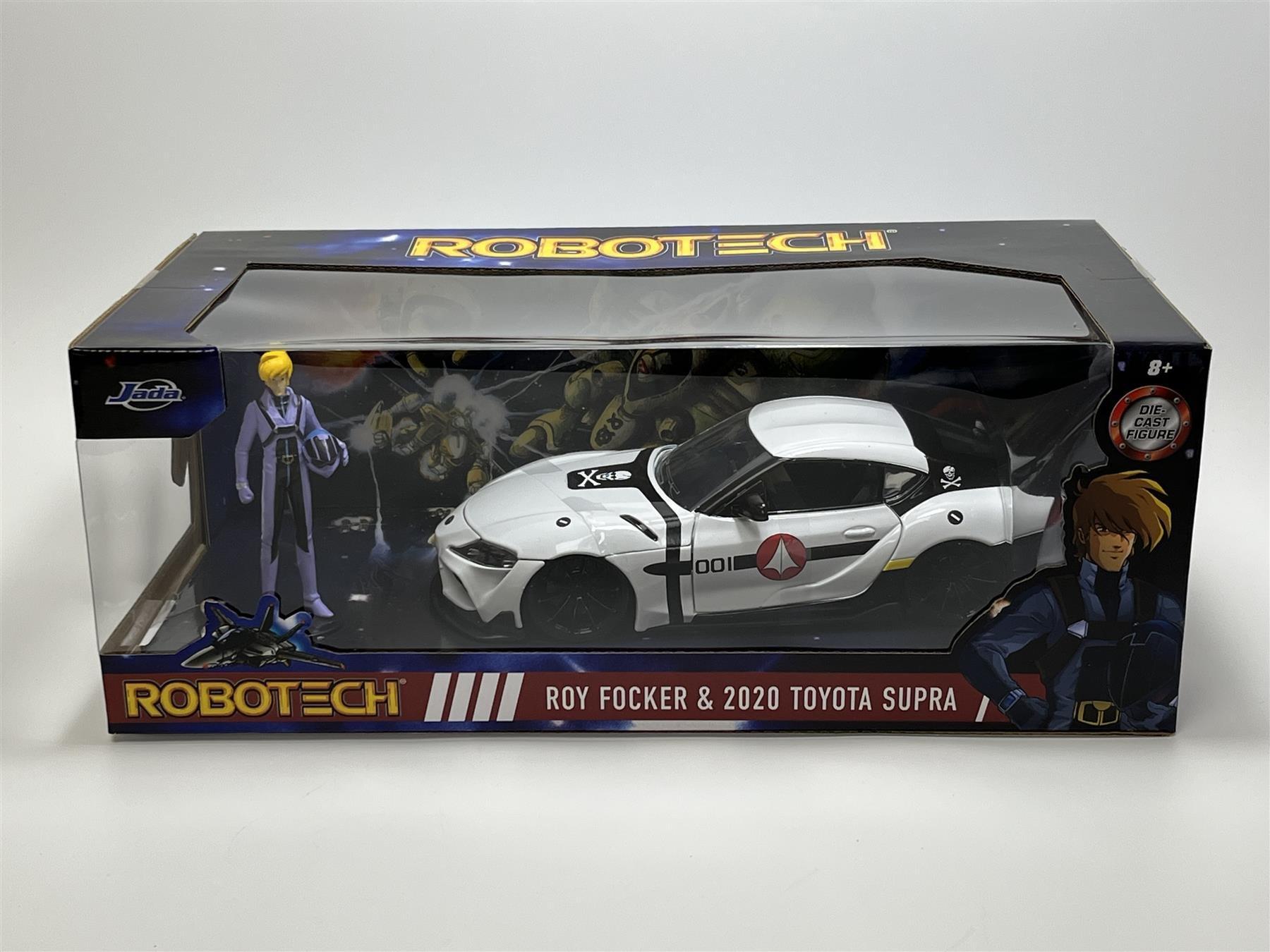 robotech roy focker figure and 2020 toyota supra 1:24 scale jada 33682 253255052