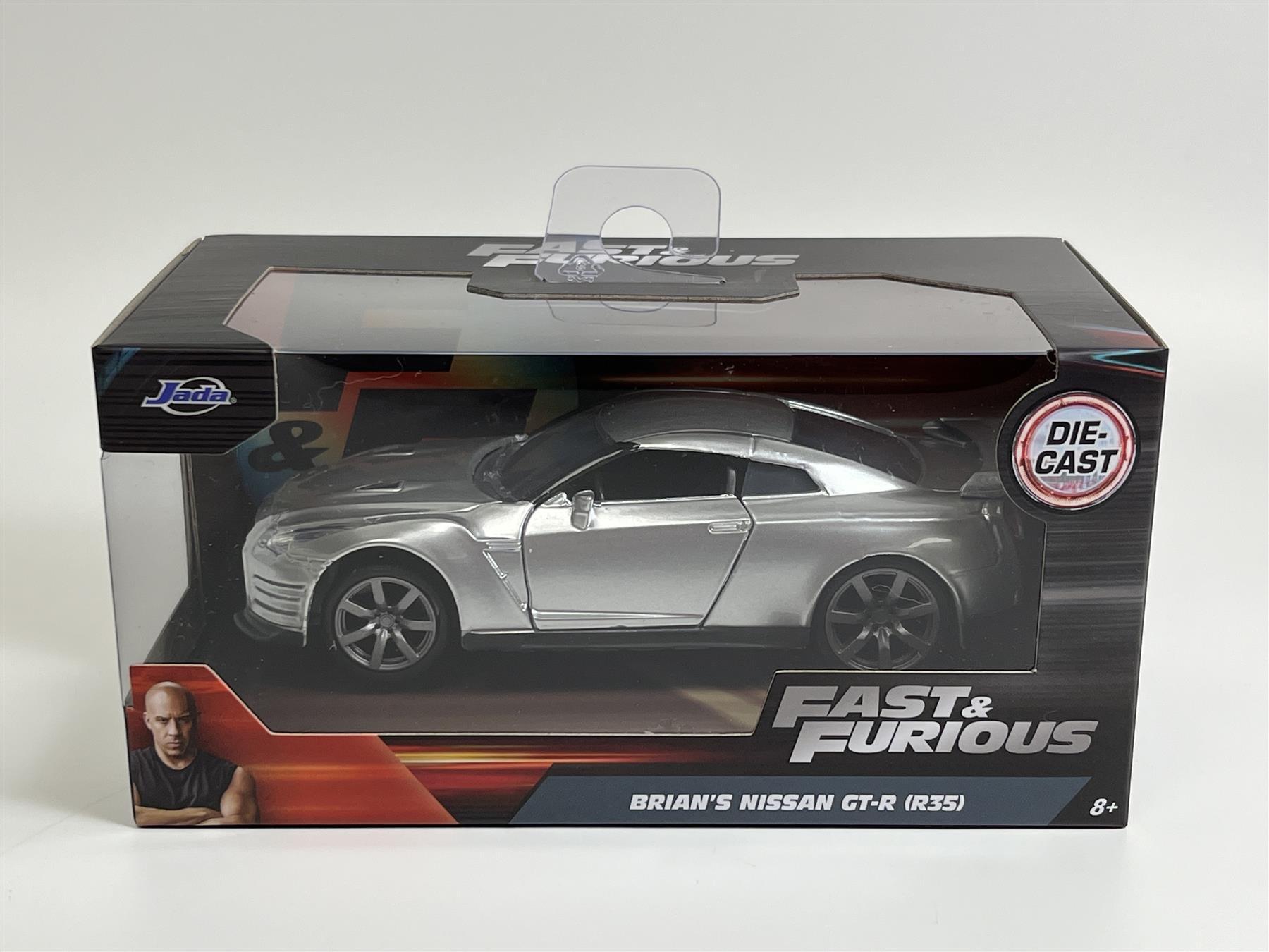 Fast and Furious Brians Nissan GT-R R35 Silver 1:32 Scale Jada 97383