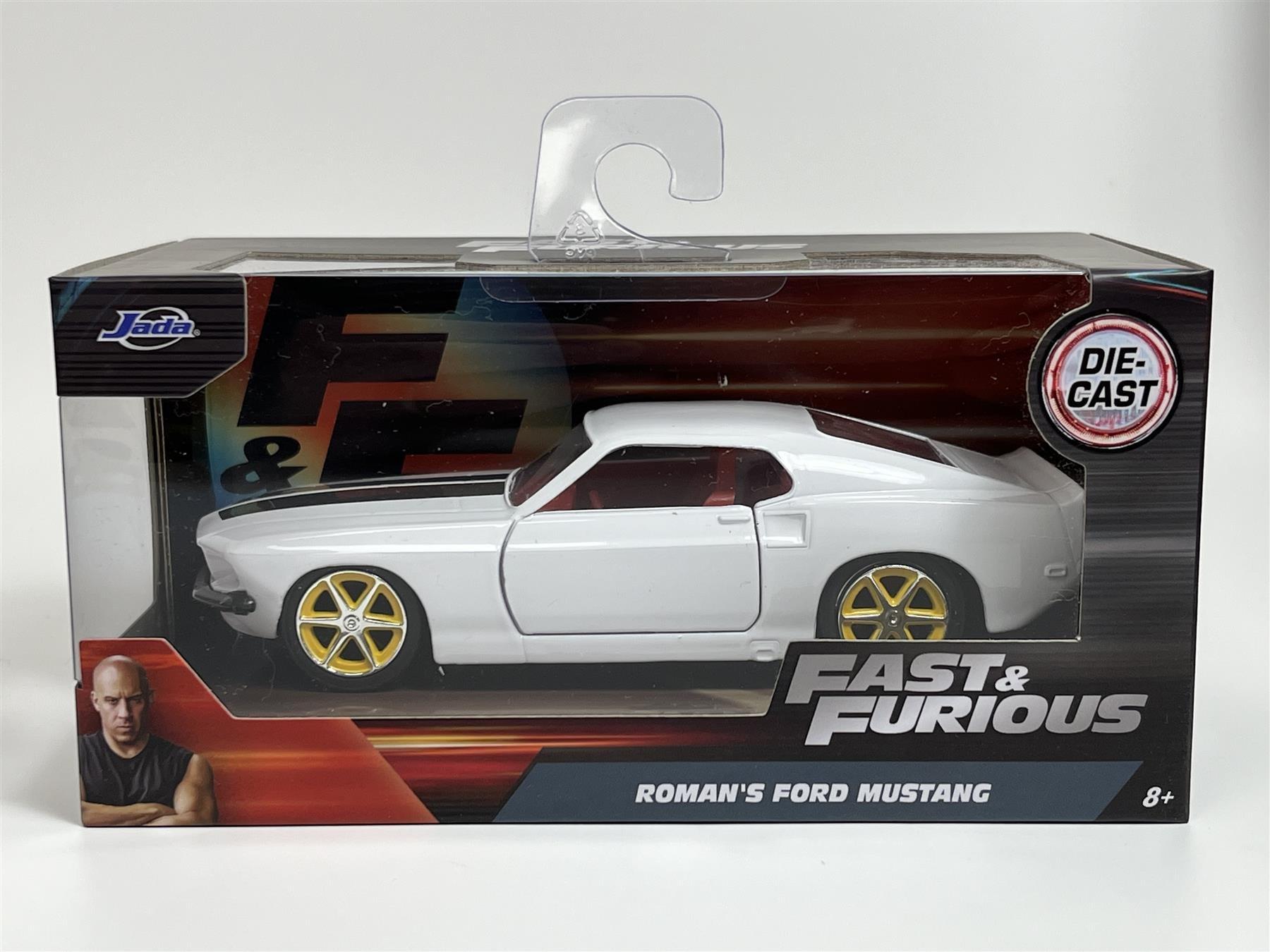 Toy Vehicles | Fast and Furious Romans Ford Mustang White 1:32 Scale ...