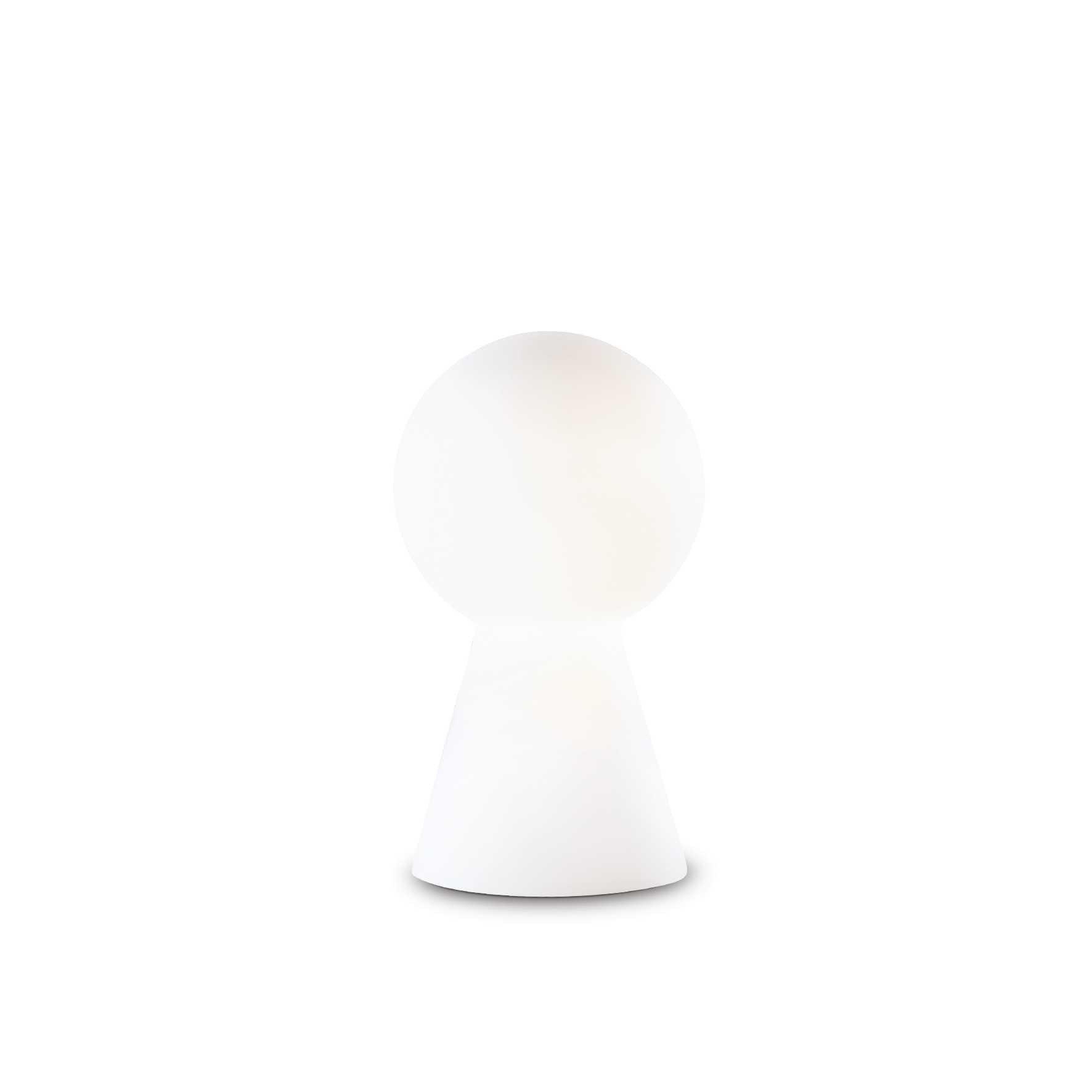 Birillo 1 Light Small Table Lamp White E27