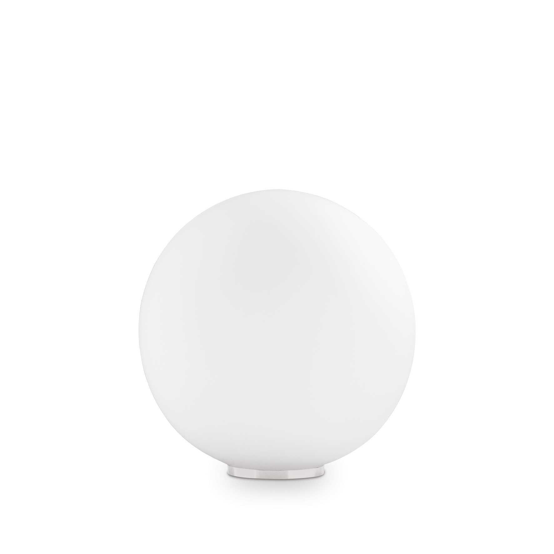 Mapa Bianco 1 Light Medium Globe Table Lamp White E27