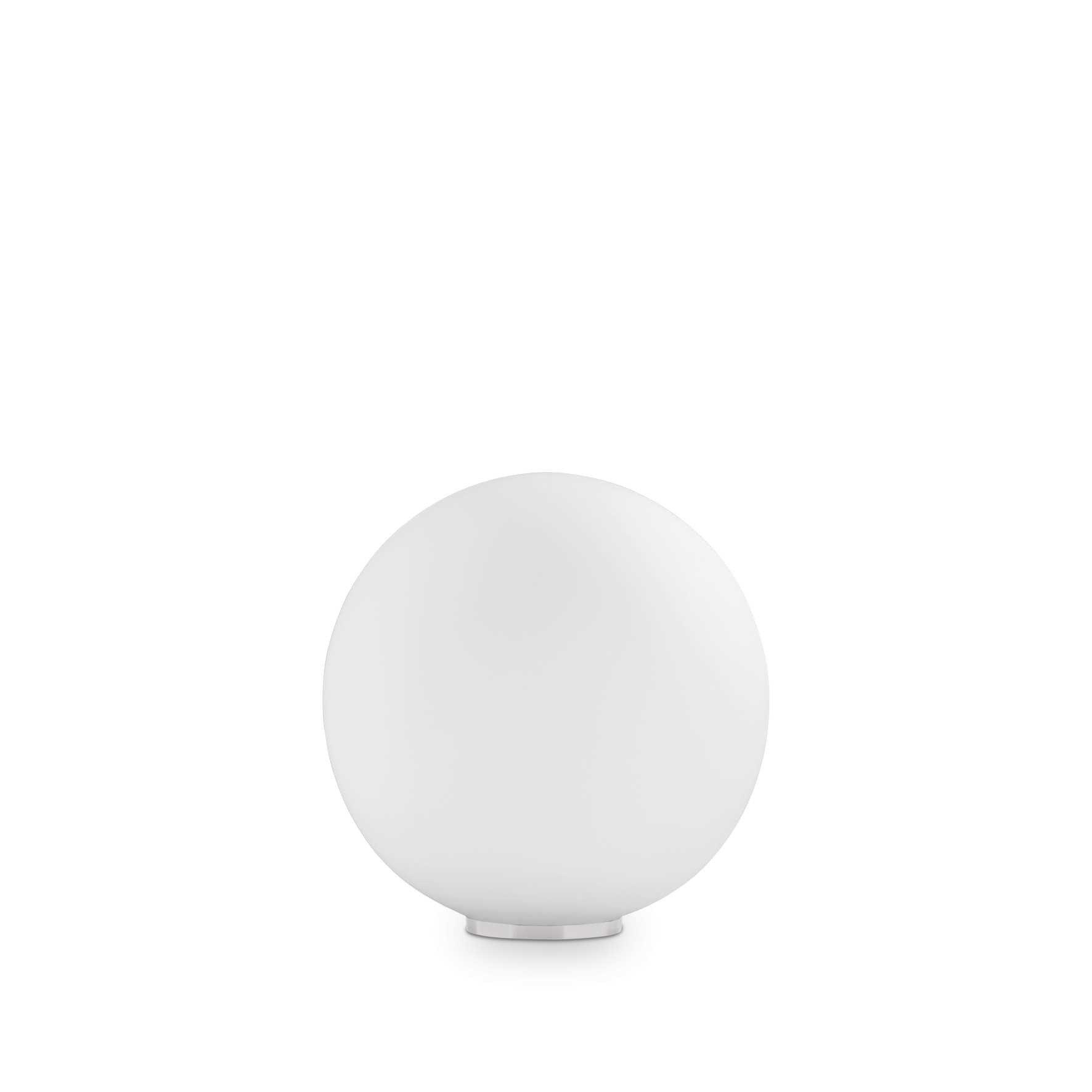 Mapa Bianco 1 Light Small Globe Table Lamp White E27