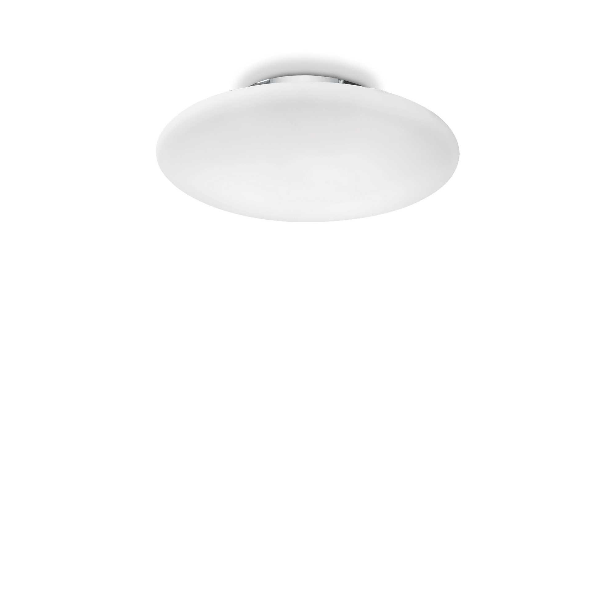 Smarties Bianco 3 Light Large Ceiling Flush Light White E27