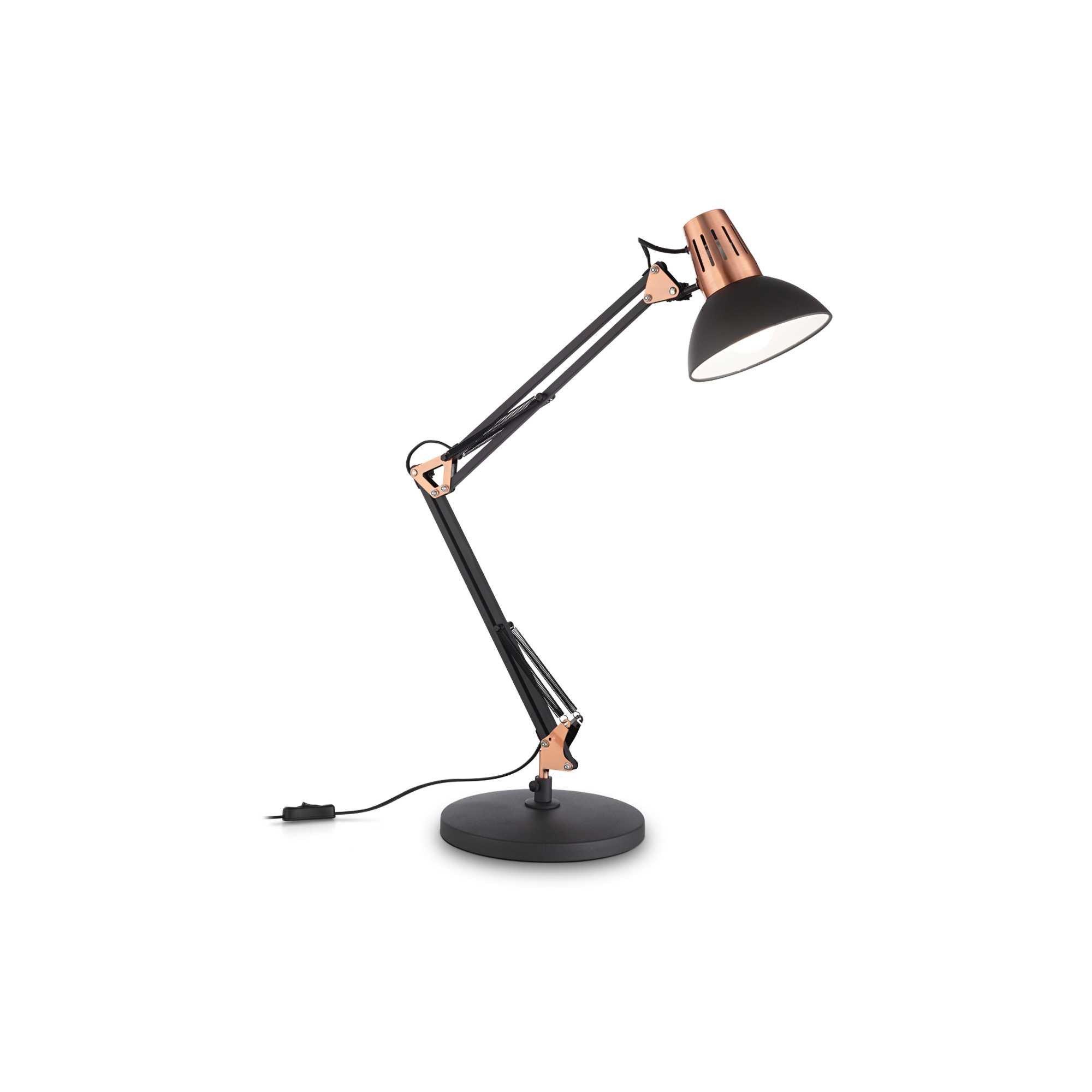 Wally 1 Light Desk Lamp Black E27