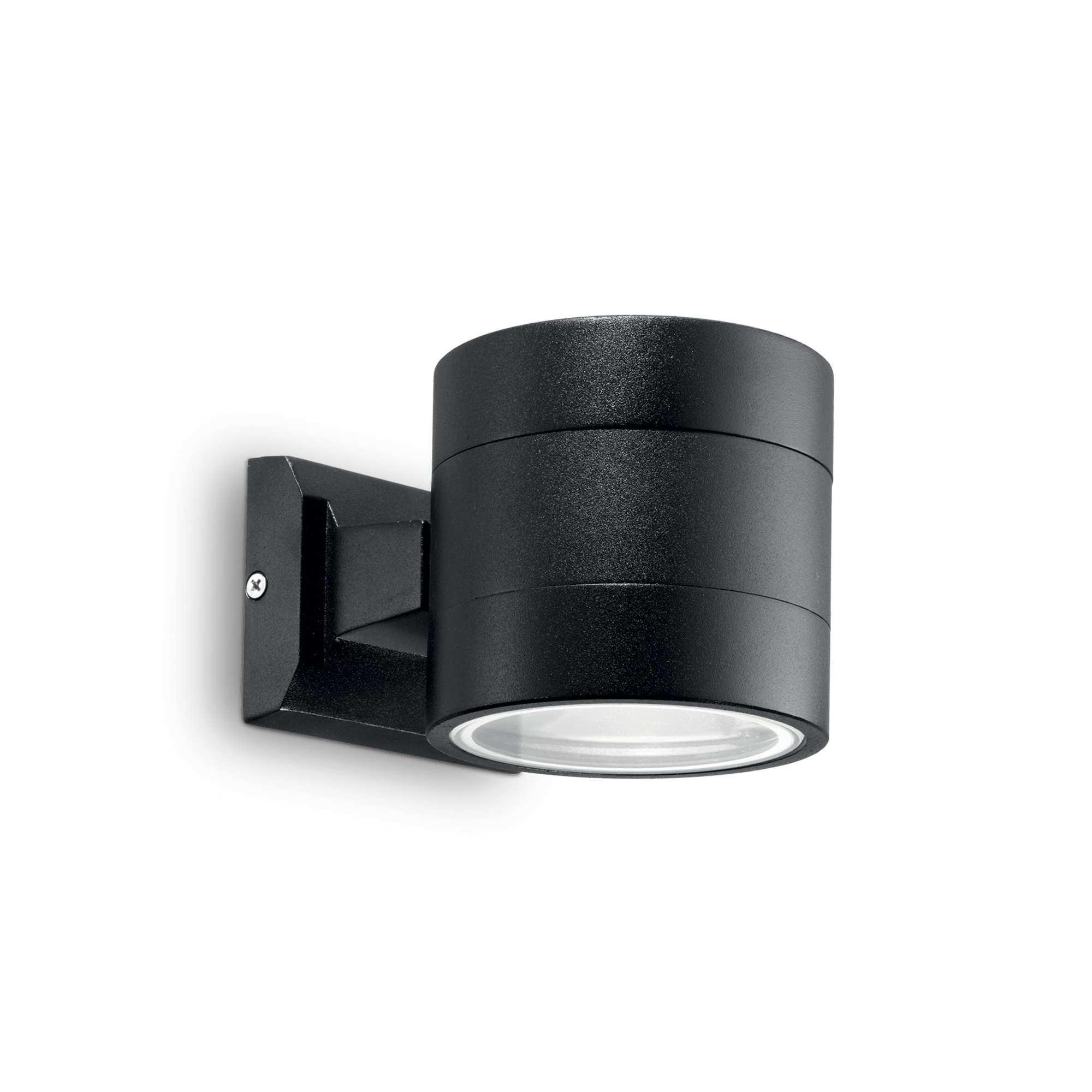 Snif Round 1 Light Outdoor Up Down Wall Light Black IP54 G9