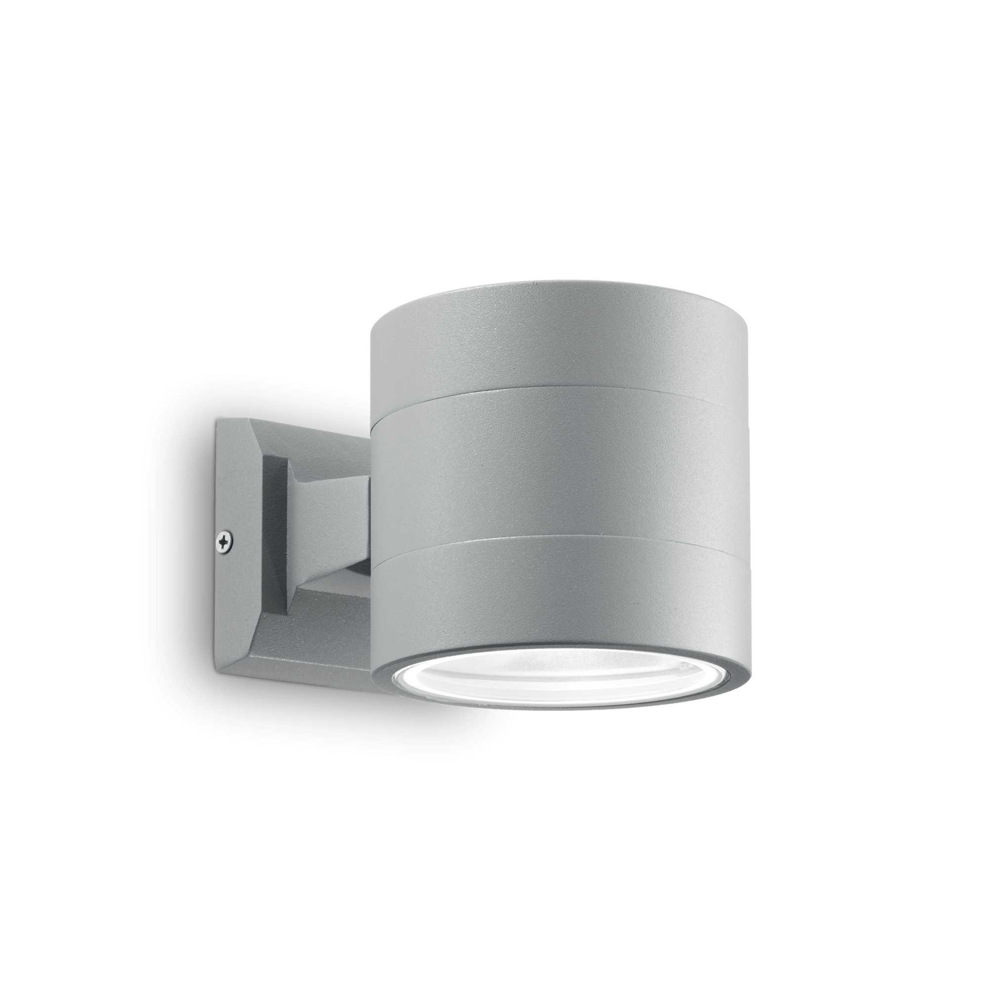 Snif Round 1 Light Outdoor Up Down Wall Light White Grey IP54 G9