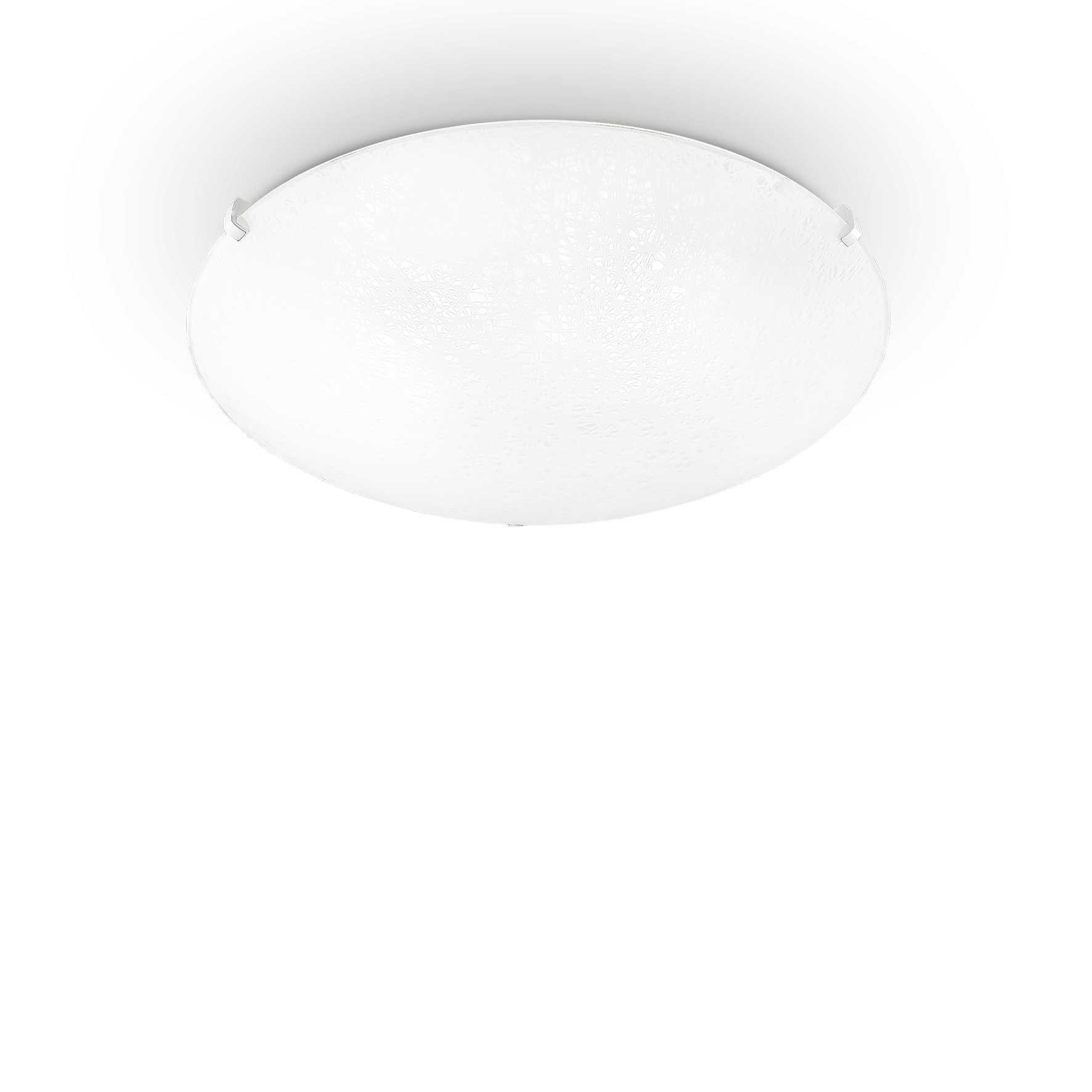 Lana 3 Light Large Ceiling Flush Light Chrome E27