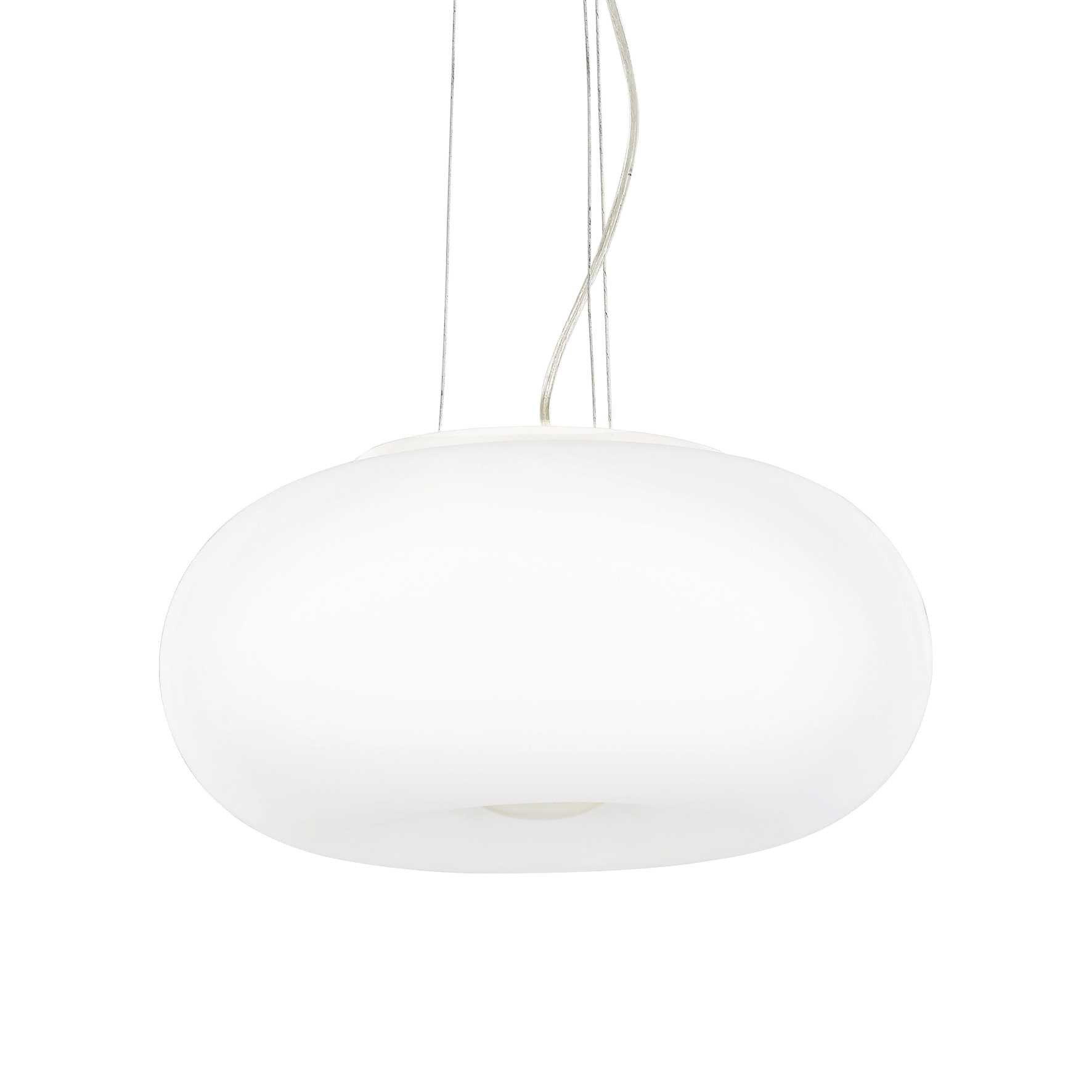 Photos - Floodlight / Street Light Ideal Lux Ulisse 3 Light Large Globe Ceiling Pendant White E27 