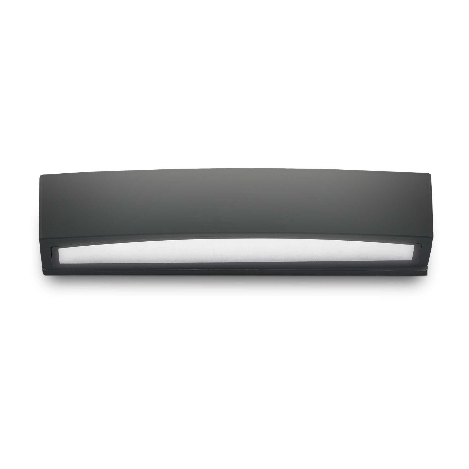 Andromeda 2 Light Outdoor Large Up Down Wall Light Black Putty IP54 E27
