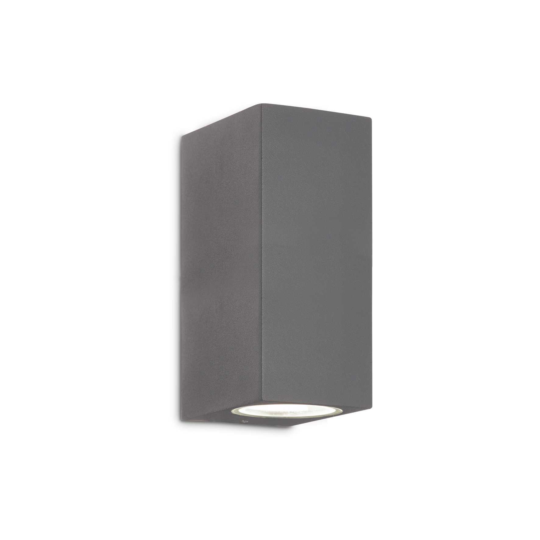2 Light Outdoor Up Down Wall Light Anthracite IP44 G9