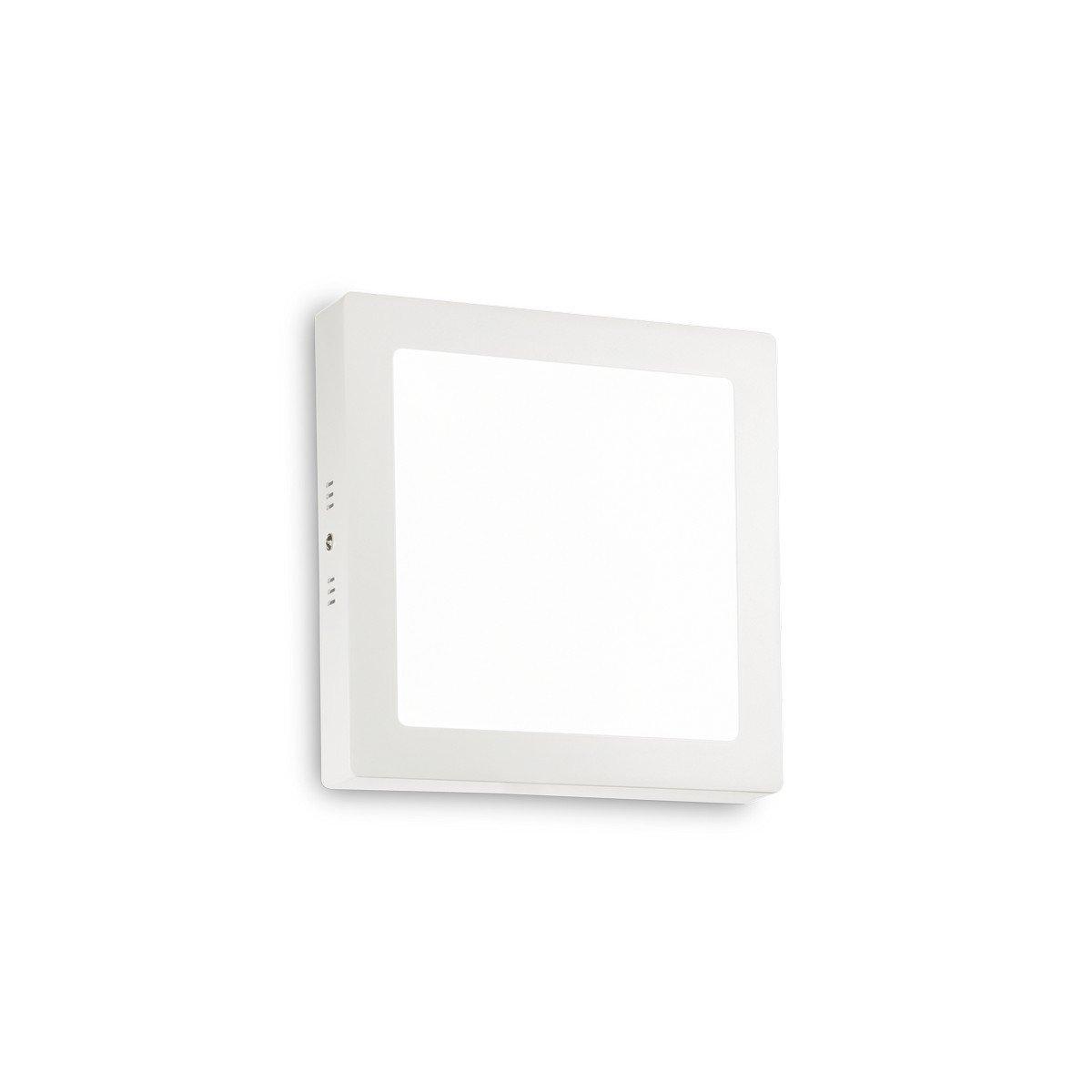 Universal LED 1 Light Indoor Square Medium Flush Light White