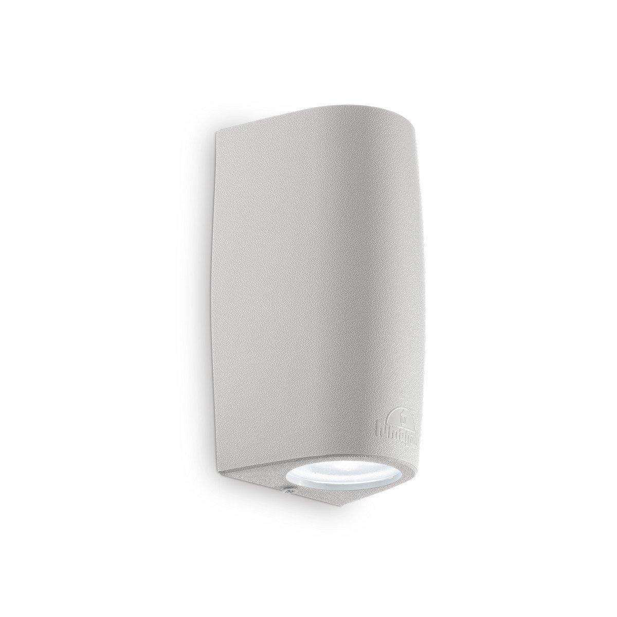 Keope LED 2 Light Outdoor Small Up Down Wall Light Grey IP55 GU10