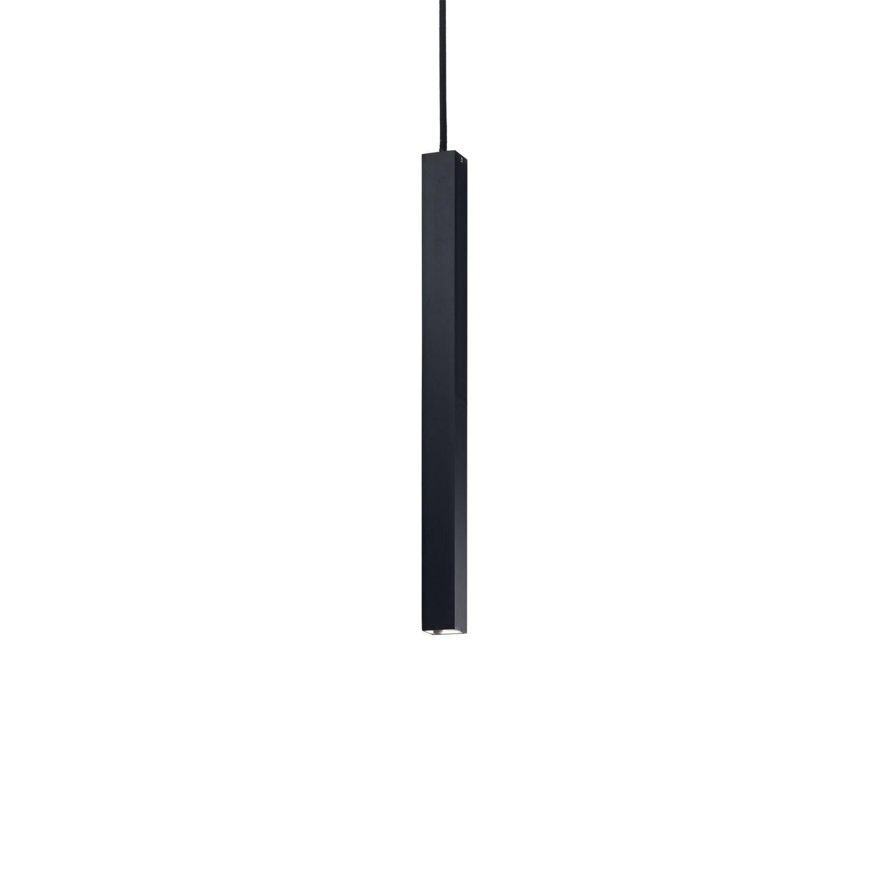 Ultrathin LED 1 Light Ultra Slim Ceiling Pendant Black