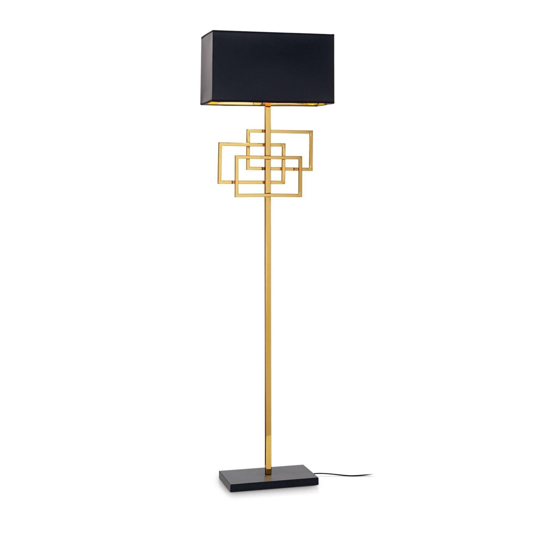 Luxury 1 Light Floor Lamp Brass