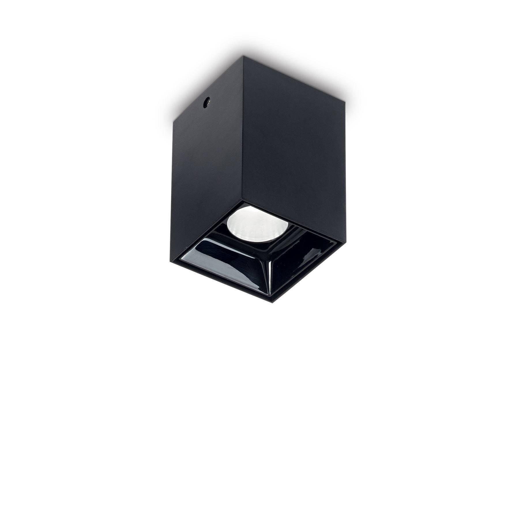 Nitro LED 1 Light Square Surface Mounted Downlight Black