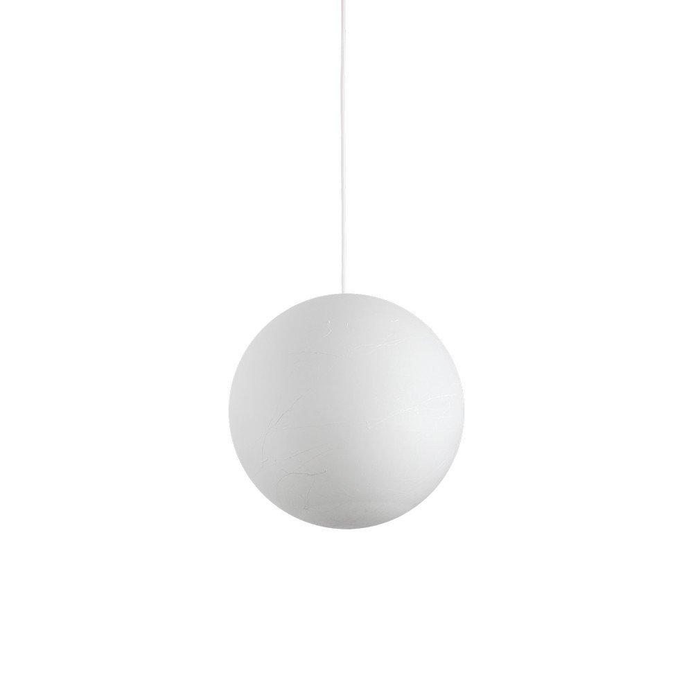 Carta Indoor Globe Ceiling Pendant Lamp 1 Light White E27