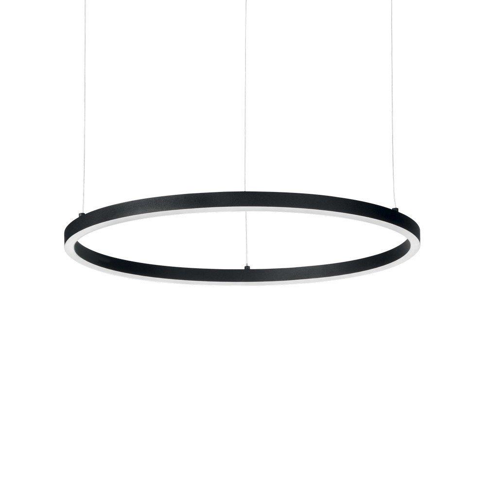 Photos - Floodlight / Street Light Ideal Lux Oracle Integrated LED Circle Ceiling Pendant Lamp 1 Light Black 3000K 