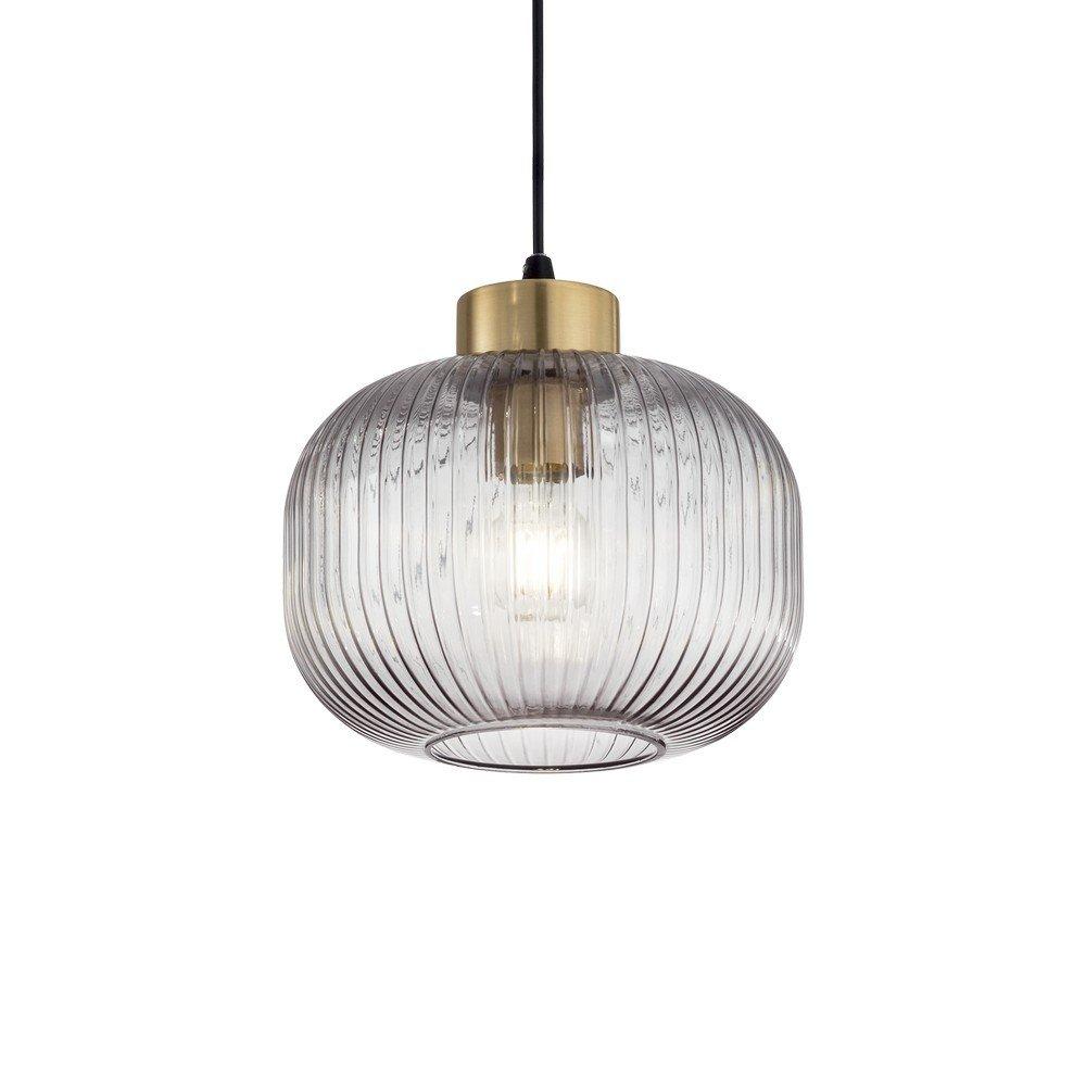 Mint2 Indoor Glass DomeCeiling Pendant Lamp 1 Light Smokey E27