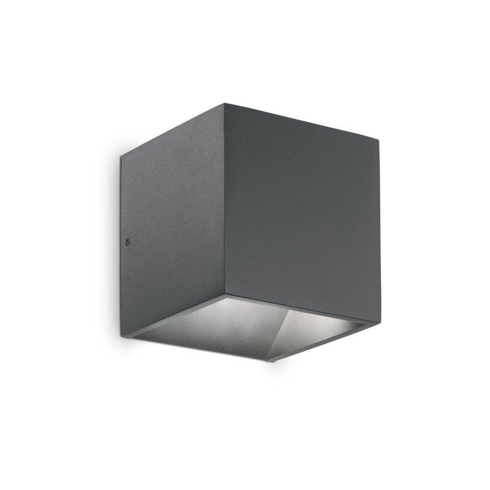 Rubik Integrated LED Outdoor Up Down Wall Downlight Lamp 1 Light Anthracite 3000K IP44