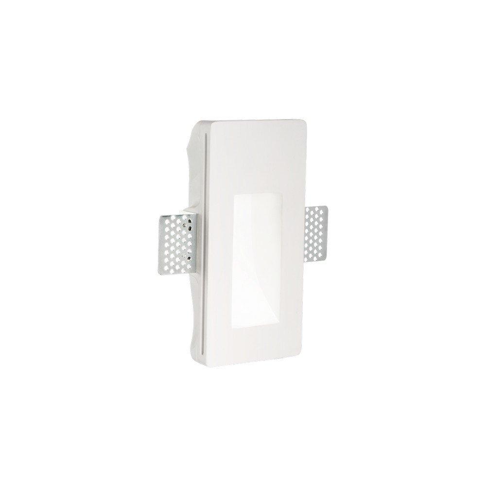 Walky2 Integrated LED Plaster In Indoor Recessed Marker Wall Lamp 1 Light White 3000K