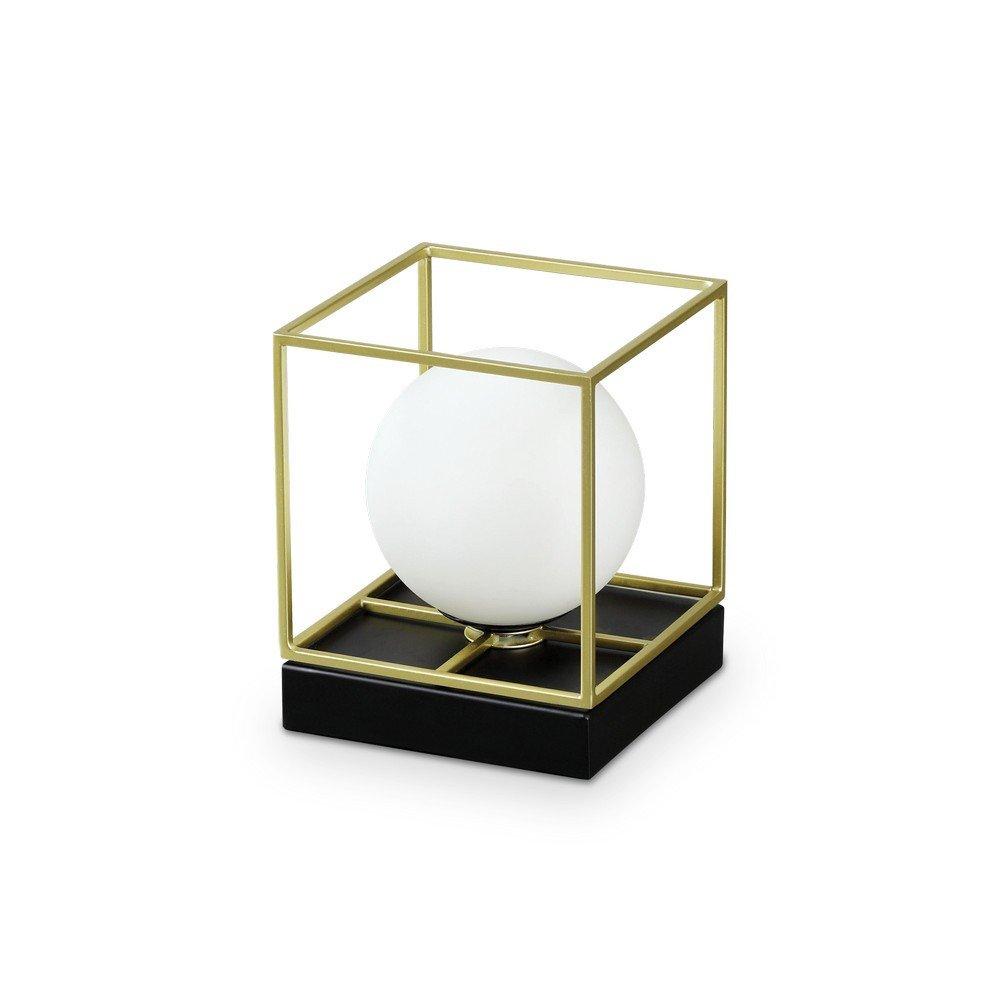 Lingotto Decorative Cube Large Table Lamp Brass Satin G9
