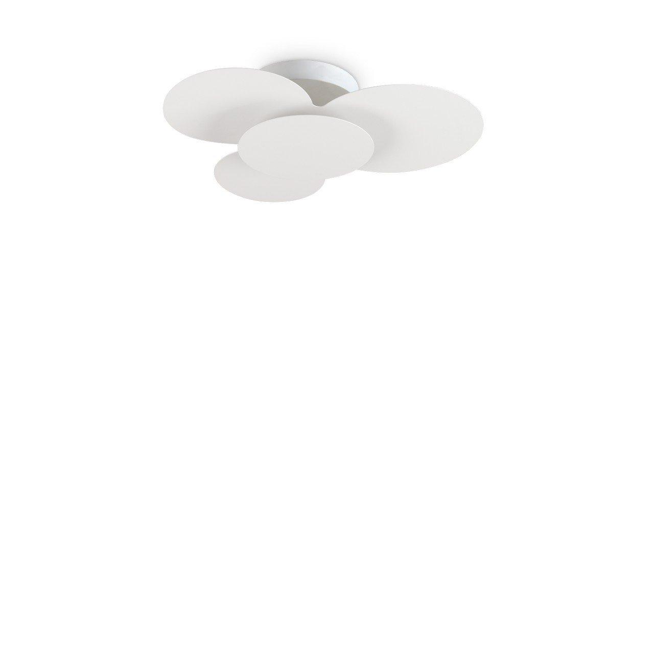 Cloud Circles Decorative Flush Ceiling Light White 52cm 3000K