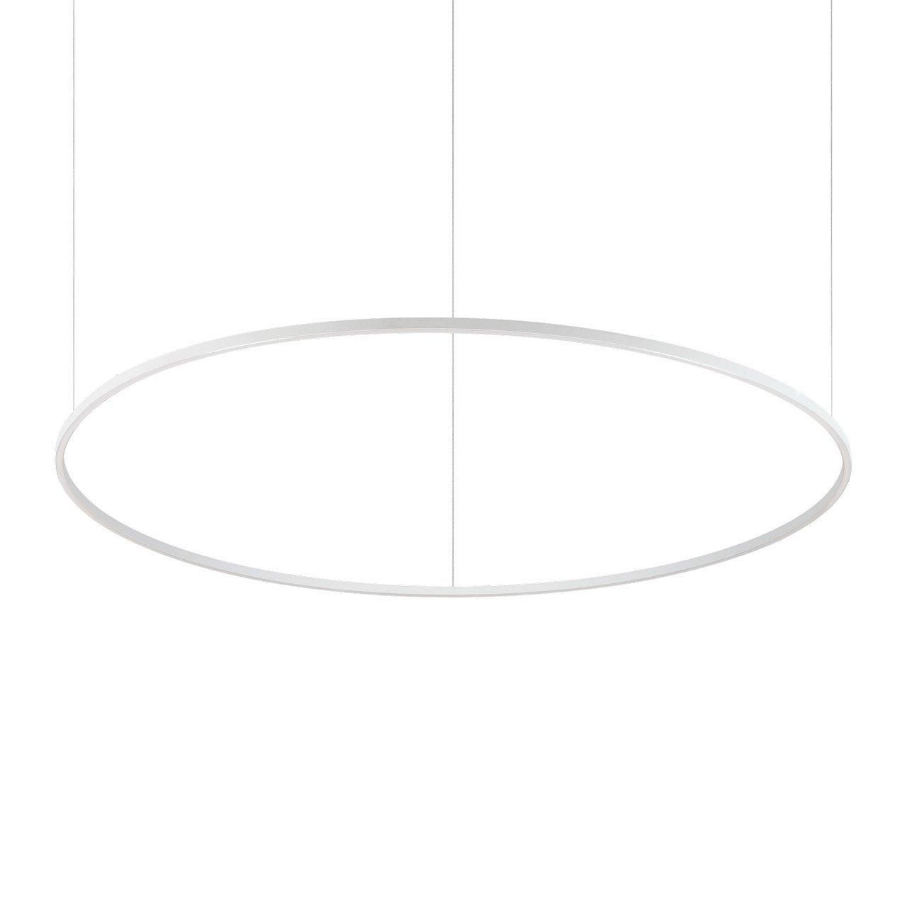 Oracle Ring Integrated Led Pendant Ceiling Light White 150cm 3000K