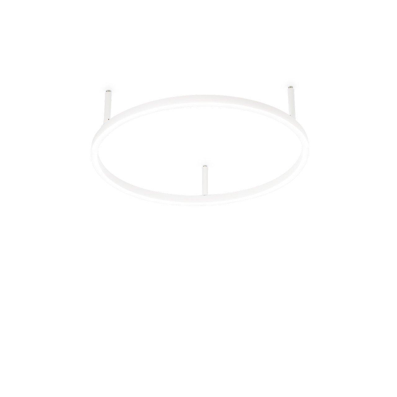 Oracle Ring Integrated Led Semi Flush Light White 50cm 3000K