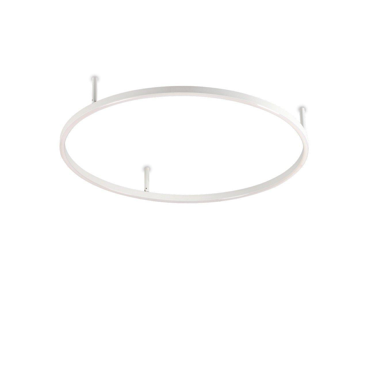 Oracle Ring Integrated Led Semi Flush Light White 70cm 3000K
