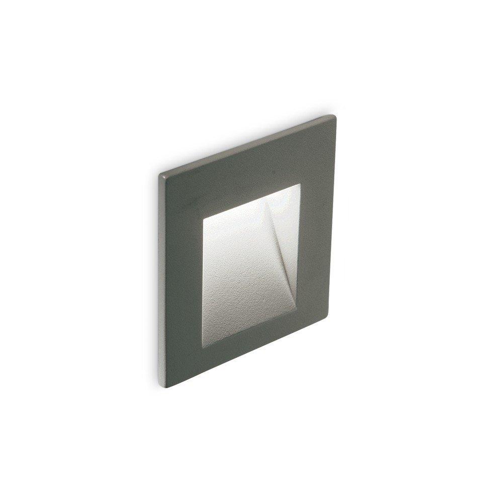 Bit LED Outdoor Square Recessed Wall Light Anthracite IP65 3000K