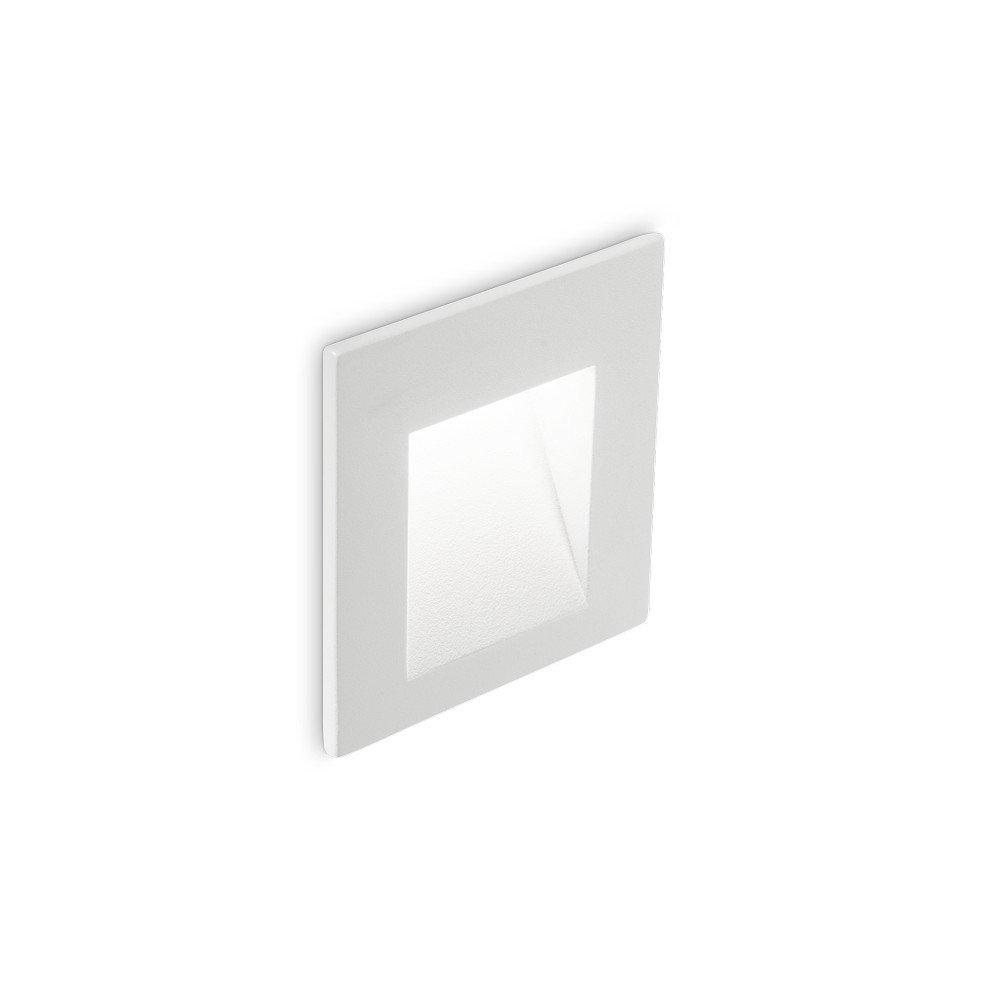 Bit LED Outdoor Square Recessed Wall Light White IP65 3000K