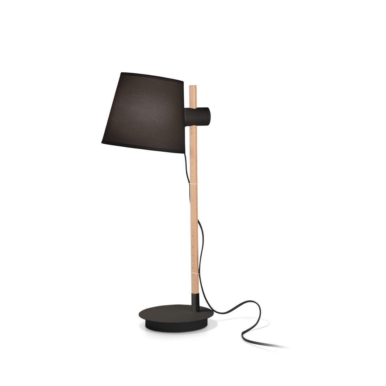 Axel Table Lamp With Round Tapered Shade Black