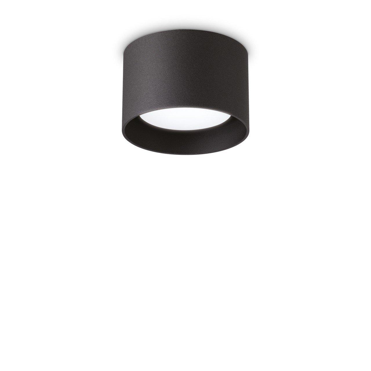 Spike Round Surface Mounted Downlight Black