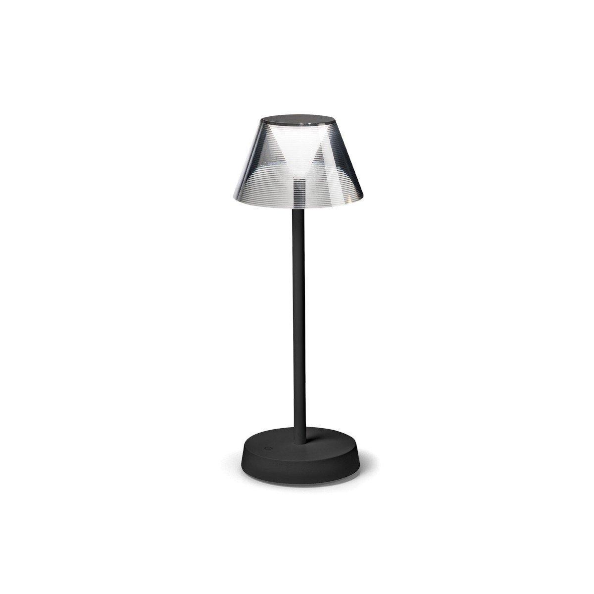 LOLITA Dimmable Integrated LED Table Lamp Black InBuilt Switch 3000K IP54