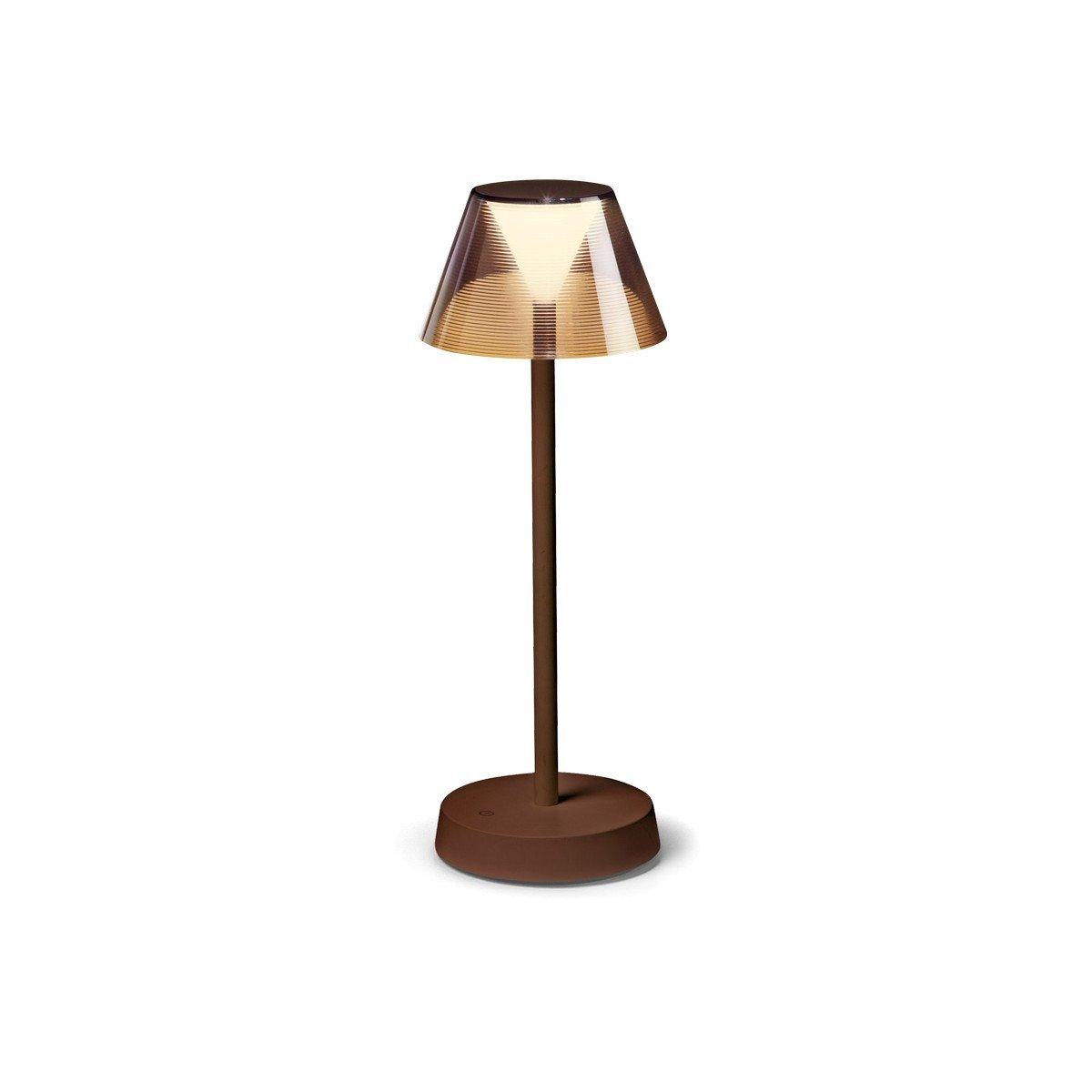 LOLITA Dimmable Integrated LED Table Lamp Coffee InBuilt Switch 3000K IP54