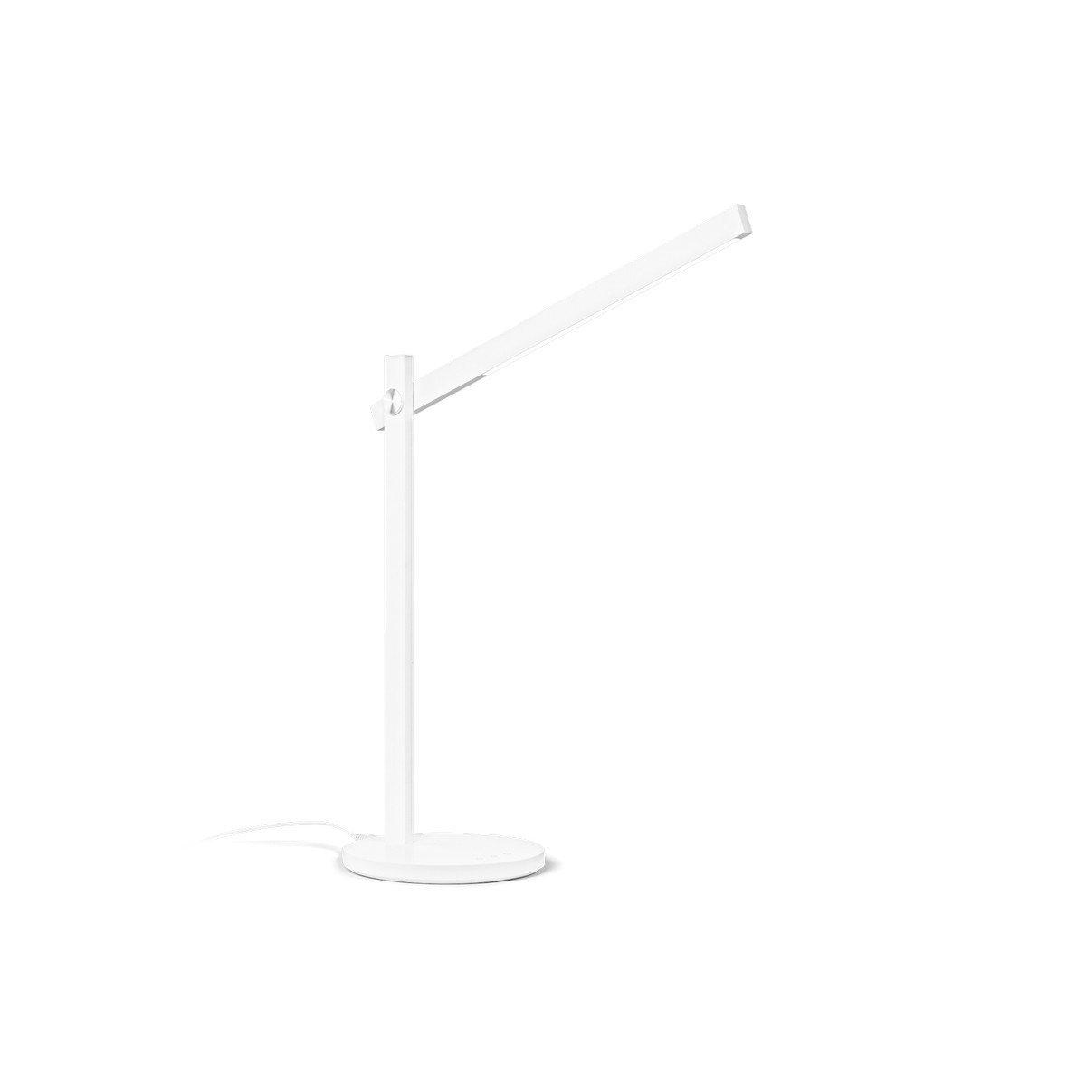 PIVOT Dimmable Integrated LED Table Lamp White InBuilt Switch 3000K