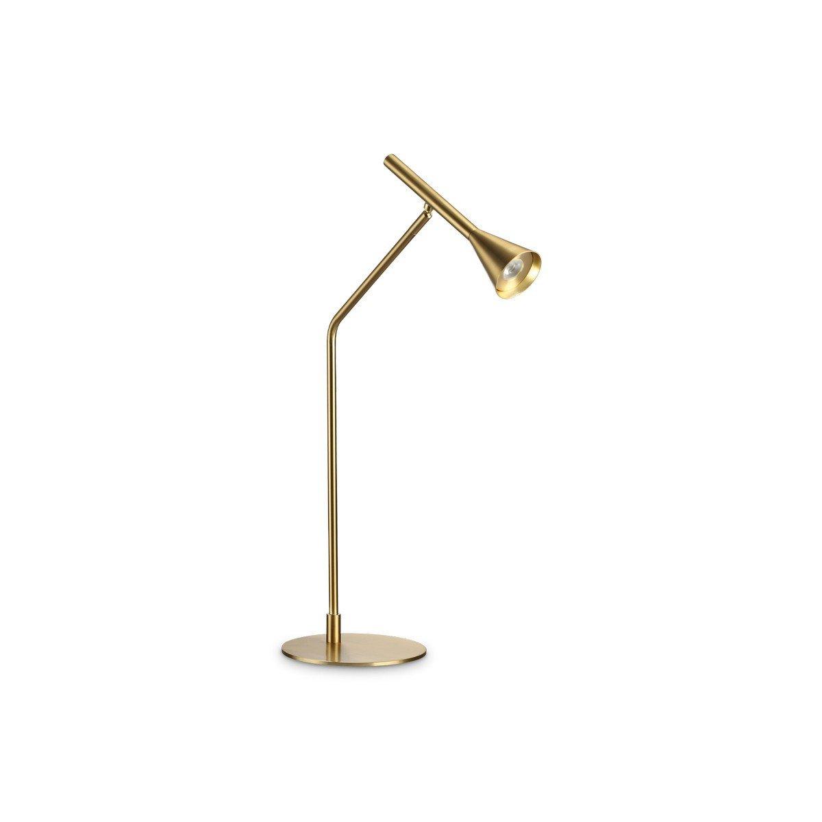 DIESIS Dimmable Integrated LED Table Lamp Brass InBuilt Switch 3000K