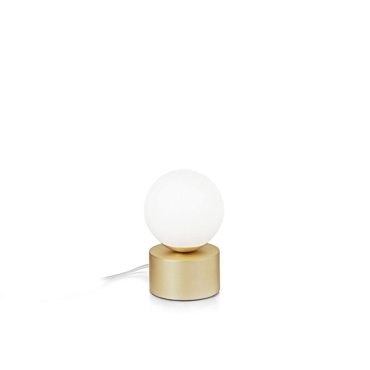 PERLAGE Globe Table Lamp Brass InBuilt Switch NonDim