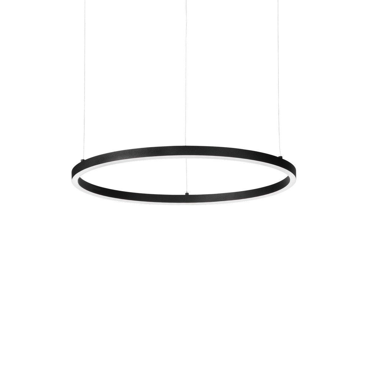 ORACLE Slim DALI Dimmable Round 50cm Integrated LED Pendant Ceiling Light Black 3000K