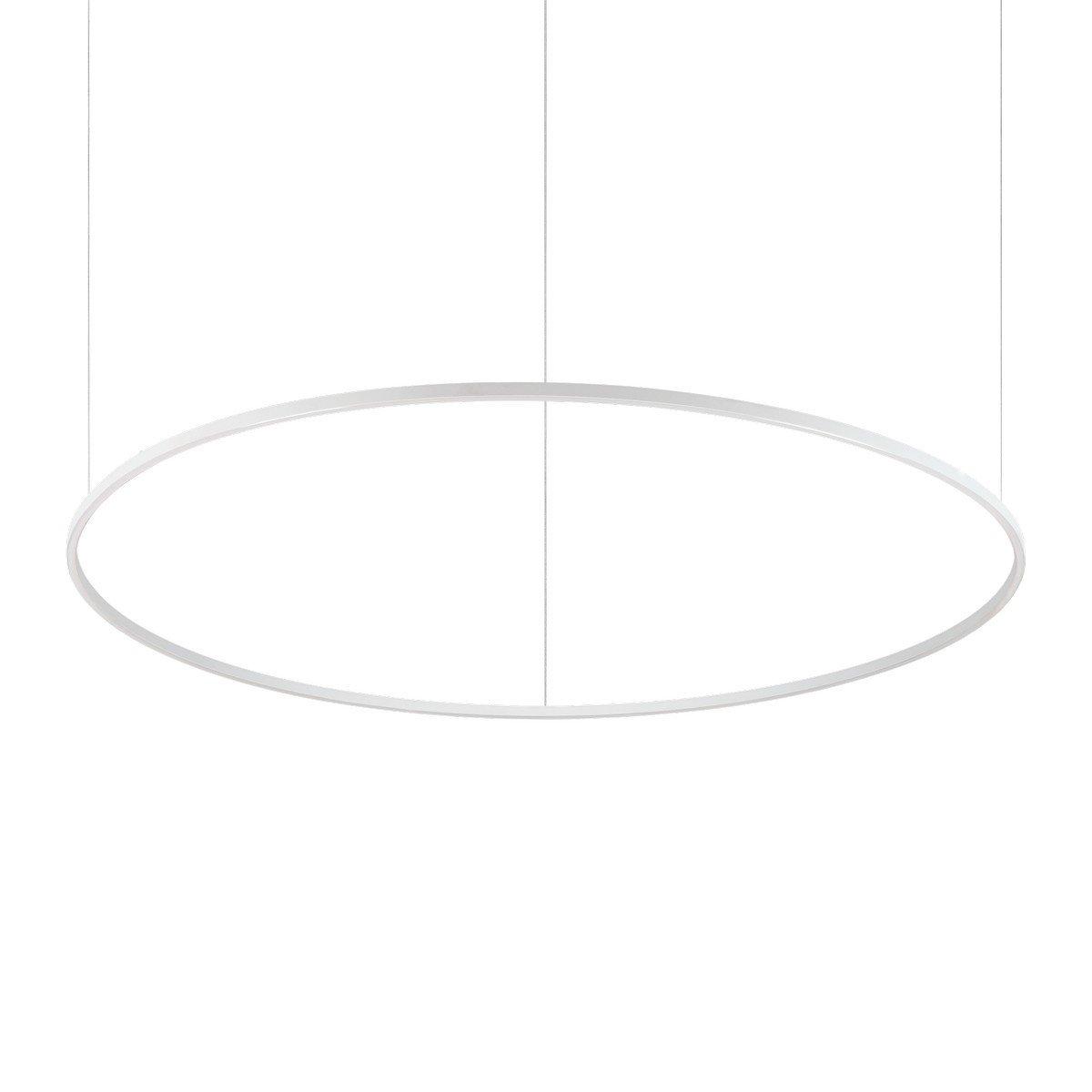 ORACLE Slim DALI Dimmable Round 150cm Integrated LED Pendant Ceiling Light White 3000K