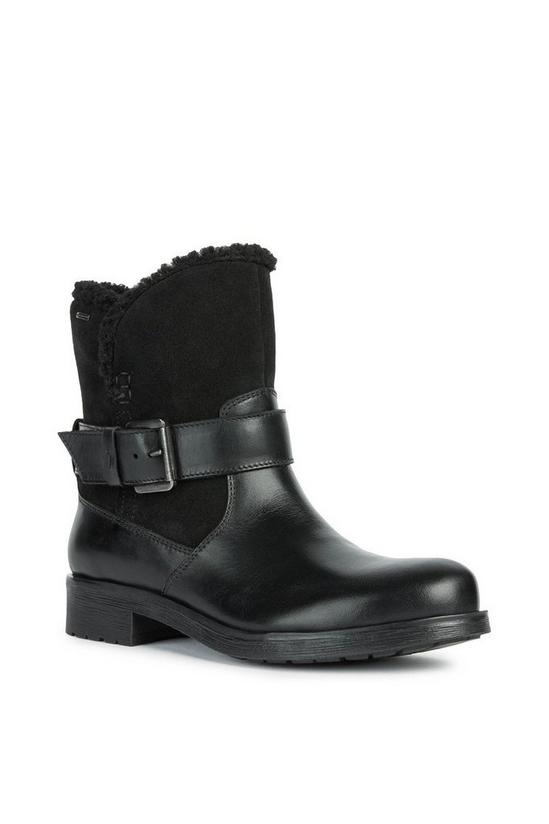 Geox Black 'D Rawelle B' Abx A Leather Ankle Boots 1