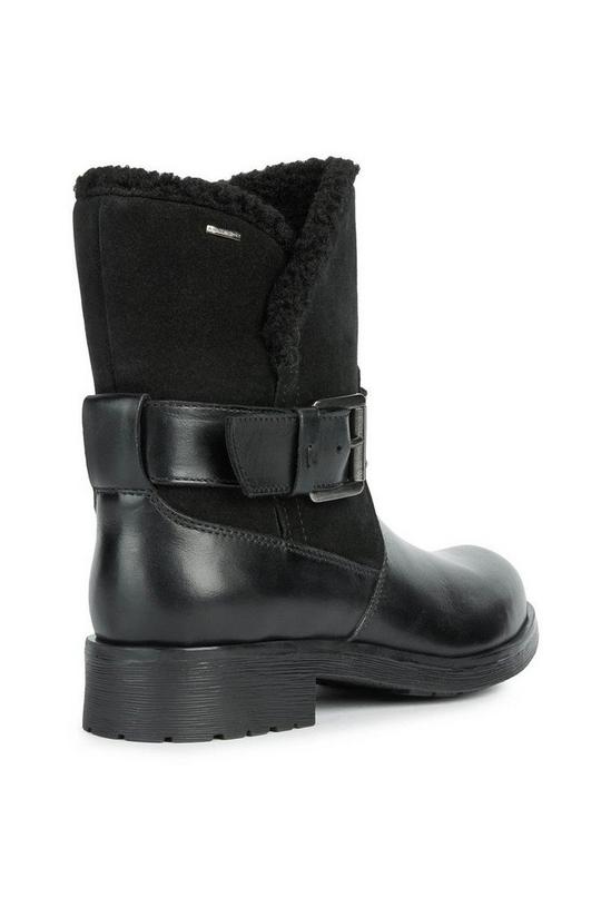 Geox Black 'D Rawelle B' Abx A Leather Ankle Boots 2