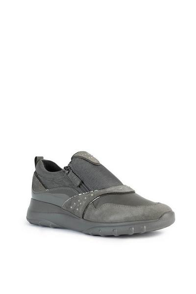 Dark Grey 'D Zosma B' Suede Sneakers