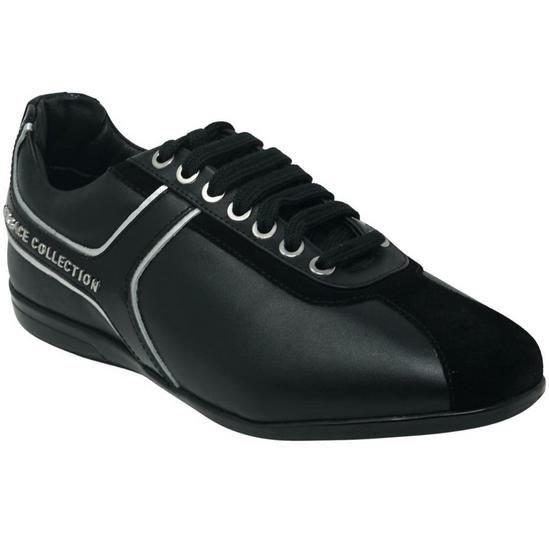 Versace Collection Logo Low Cut Black Sneakers 3